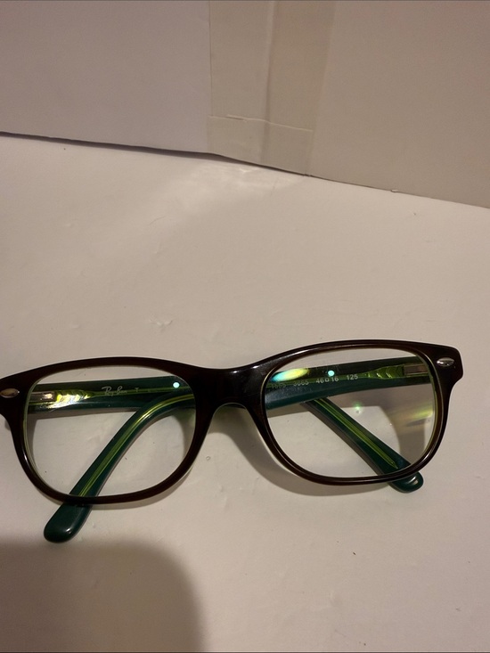 Ray-Ban  Green and Brown Translucent Frame Eyeglasses and case for juniors main image 5